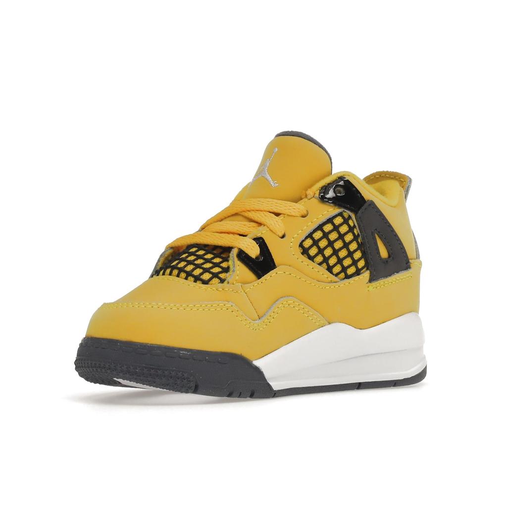 Air Jordan 4 Retro TD Lightning 2021 Baby Sneakers Yellow Tour-Yellow Multi-Color BQ7670-700