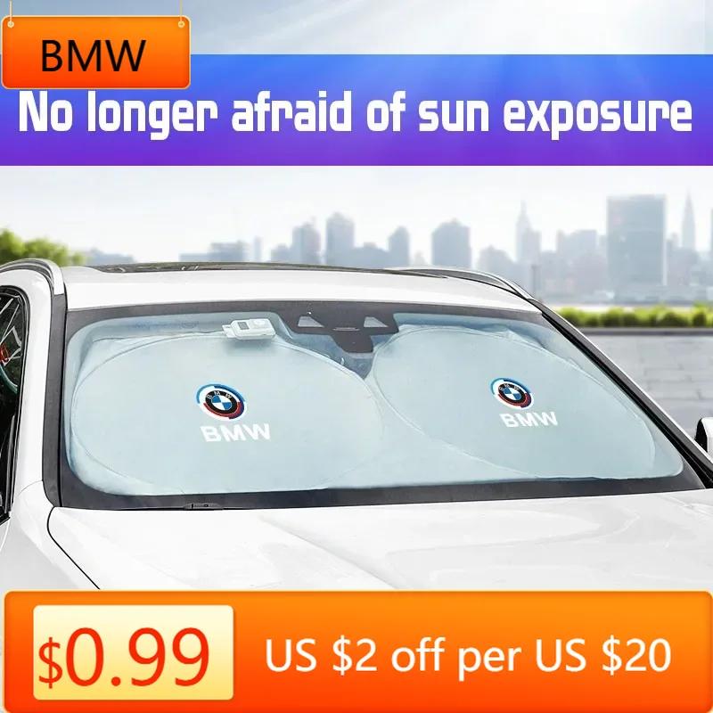 BWM1 Car Sticker Car Windshield Sun Shade Visor UV Protection Shield For BMW X1 X2 X3 X5 X4 X6 X7 G30 G20 G32 G11 G12 F40 F30 F20 F10