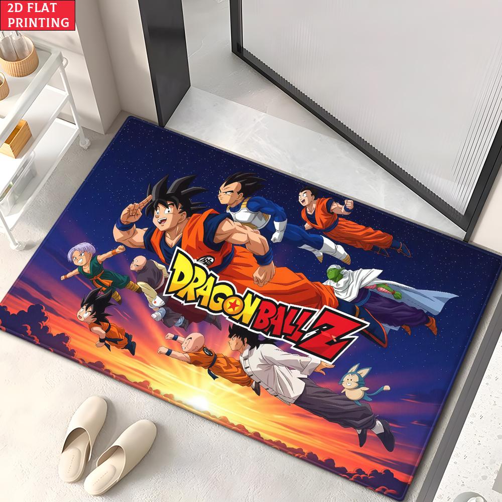 Anime Martial Arts Tournament Doormat,2D Print Absorbent Floor Mat,Entrance Rug for Bathroom Living Room Kitchen Home Decor Gift