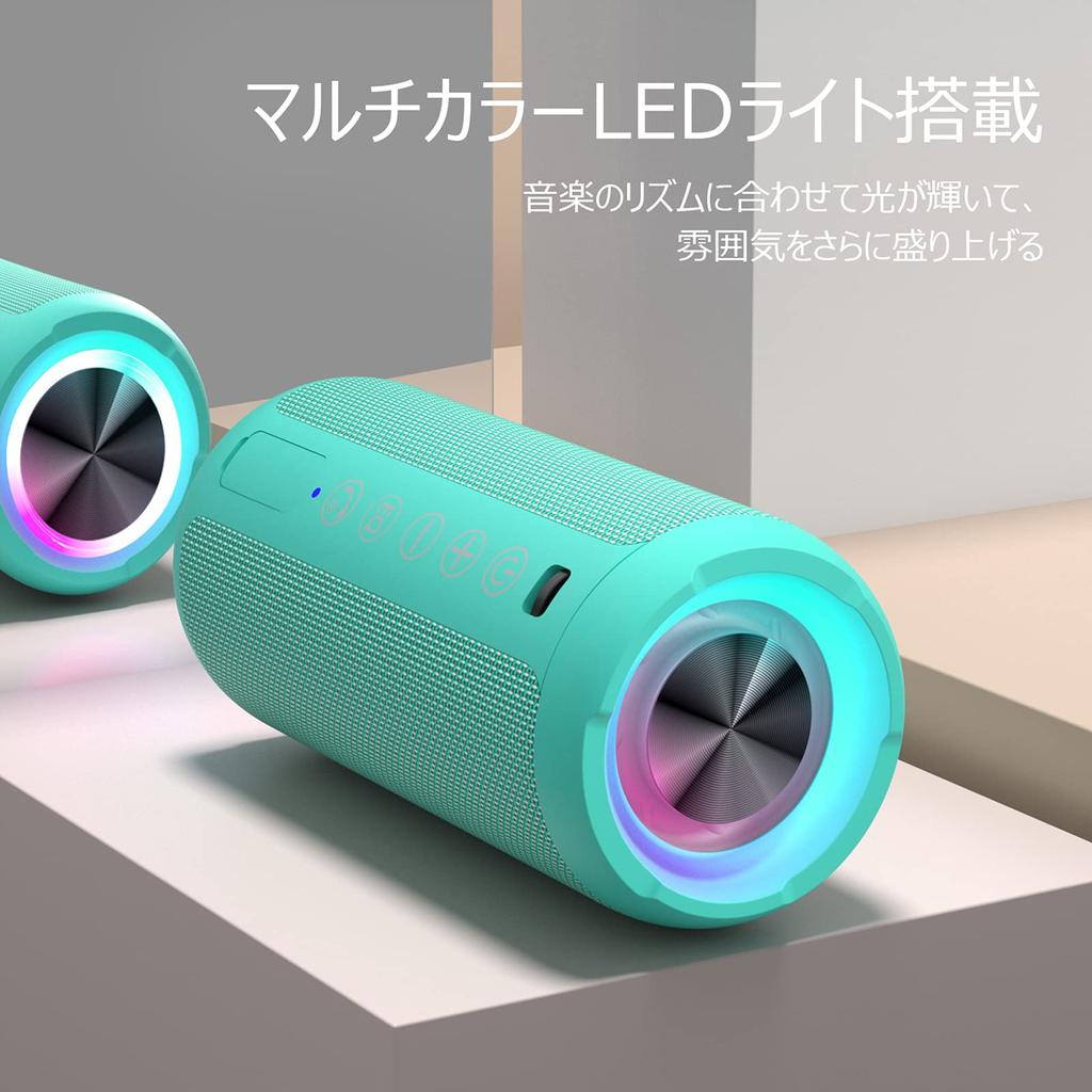 Ortizan Bluetooth Speaker Waterproof IPX7 Wireless 24W Output Bluetooth Speaker Stereo Portable Bluetooth Speaker 30 Hours Continuous Playback Card