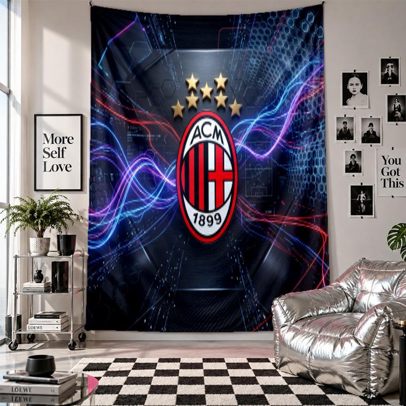 Настенный гобелен AC Milan Домашний декор Настенное полотно для спальни Гостиной Фон