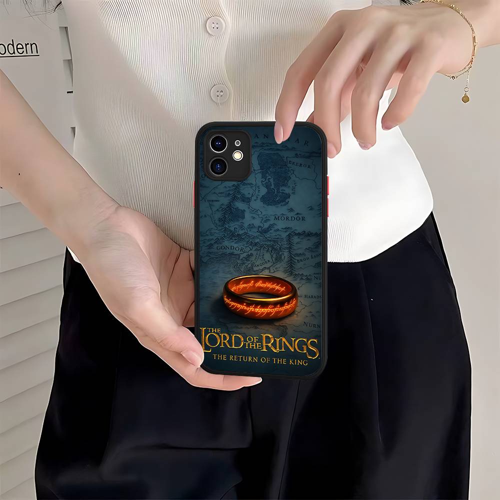 Чехол для телефона Властелин К-К Колец Для IPhone 16e 16 15 14 13 12 11 Pro Max X XS MAX Plus Матовый чехол Spuerstar