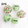 Игровой набор из 5 игральных костей Naughty Dice, светящиеся в темноте акриловые игральные кости Sexy Love для вечеринки в паре с золотыми узорами