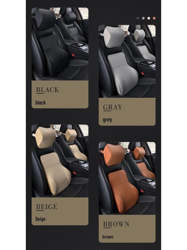 Buick Car Headrest and Lumbar Support Pillow - Memory Foam, Customizable Logo