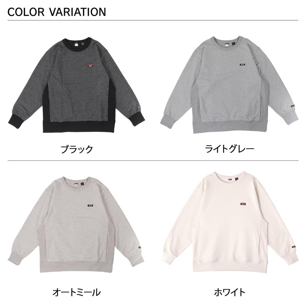 NANGA Eco Hybrid Mini Box Logo Embroidered Sweatshirt NW24411F013 LGRY XL Men's