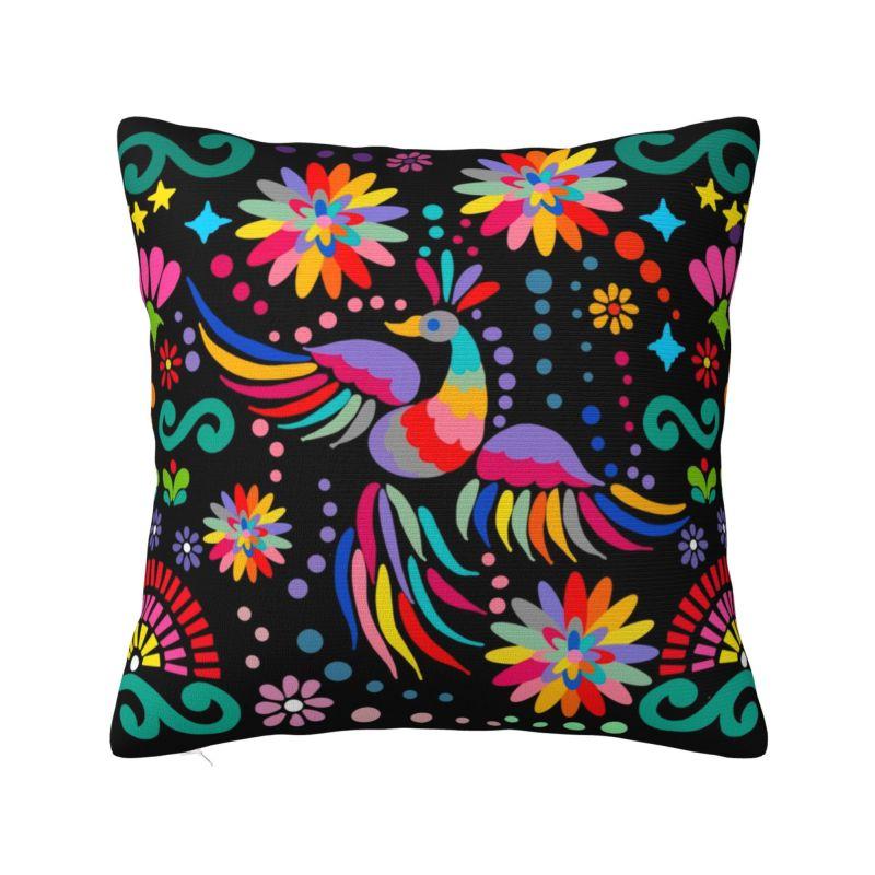 Mexican Otomi Bird Luxury Throw Pillow Covers Home Decorative Animal Embroidery Car Cushion
