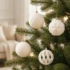 16PCS Matte Velvet Christmas Balls Plastic Xmas Hanging Ball Christmas Ball Ornament  Festival