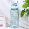 Бутылка для воды спортивная матовая градиентная 2000 мл с ручкой и трубочкой, пластиковый стакан большой емкости