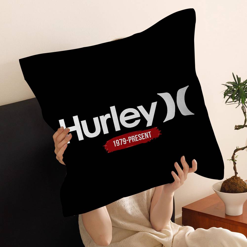 Ashion Cool Brand Vintage H-Hurley Pillow Anime Pillow Sofa Bed Head Pillow Cover Cushion Cover 45X45 Cm Fashion