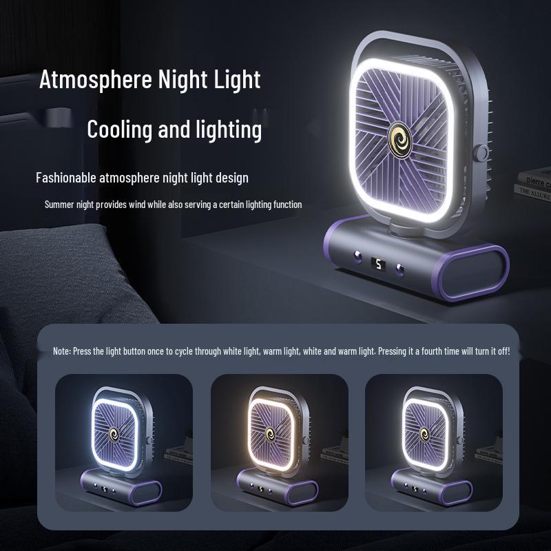 Compact USB Charging Silent Desk Fan for Home or Office