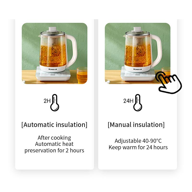 Chigo Health 1.8л Кастрюля Автоматическая Многофункциональный Чайник Бытовой Электрический Нагревательный Чайник Chigo Новый 220В