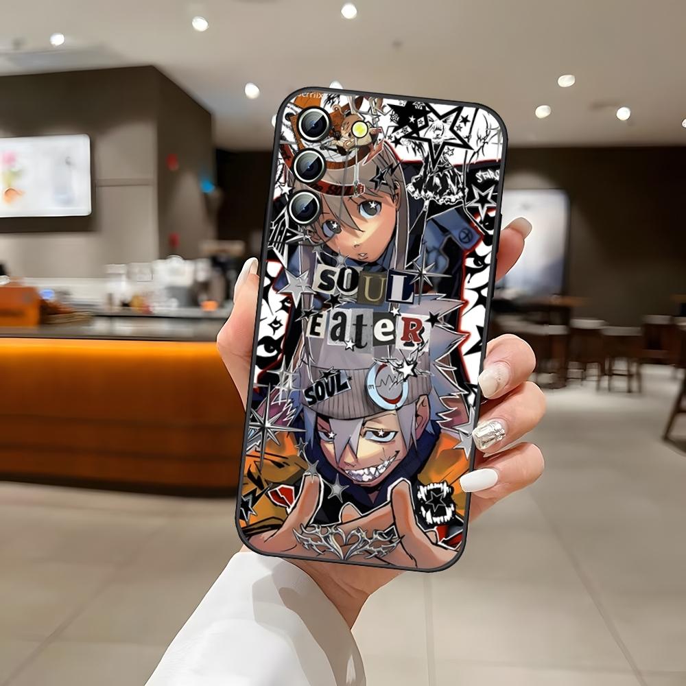 Чехол для телефона S-Soul Eater для S25 Samsung S26 S24 Ultra S22 S23 S20 Fe S21 Plus A54 A34 A16 A53 Задняя крышка