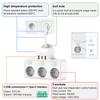 Удлинитель европейского стандарта, многофункциональная розетка, защита от перенапряжения, черная розетка, белая розетка, проводная розетка, 3 гнезда, 3 USB-порта для быстрой зарядки
