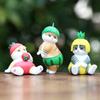 Милая Игрушка-Кот с Фруктами ПВХ Коллекционная Фигурка Для Стола Домашний Декор