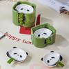 4/6Pcs Stackable Cartoon Panda Snack Dish Creative Ingredients Sauce Plate  Dinnerware Set