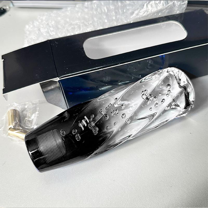 NEW 15cm Car Manual Shift Knob Acrylic Gear Shifter Head Shift Knob Stick Crystal Transparent Bubble Gear Shift Knob