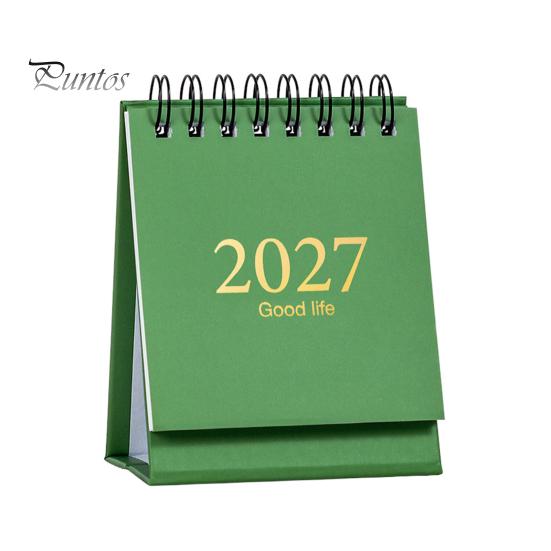 Маленький ежедневник-планировщик на 2027-2028 годы, мини-календарь-планнер на стол, 18 месяцев, с января. Милые канцелярские принадлежности на 2027 год до июня.