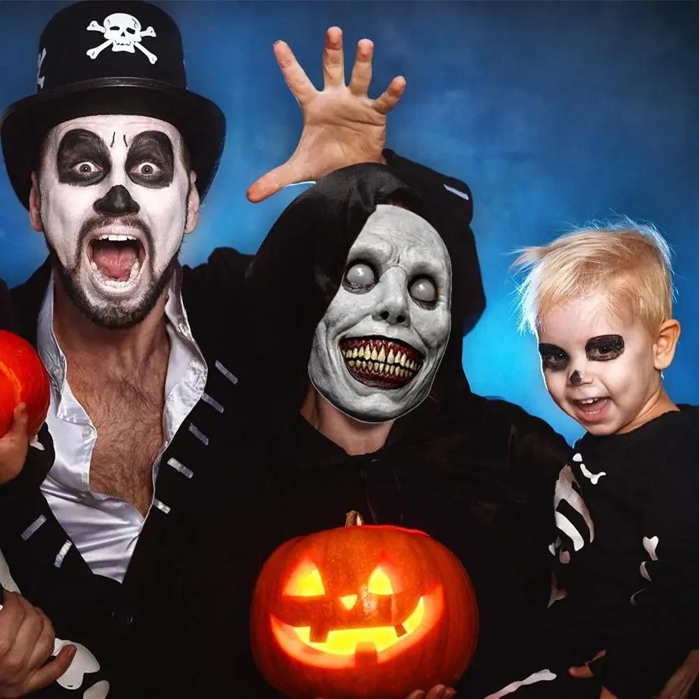 1-10 шт. Маска демона с улыбкой на Хэллоуин для косплей-вечеринки экзорциста, костюм призрака и украшение дома с привидениями, реквизит для вечеринки
