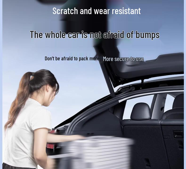 Защита багажника Tesla Model Y и защита порога задней двери из углеродного волокна