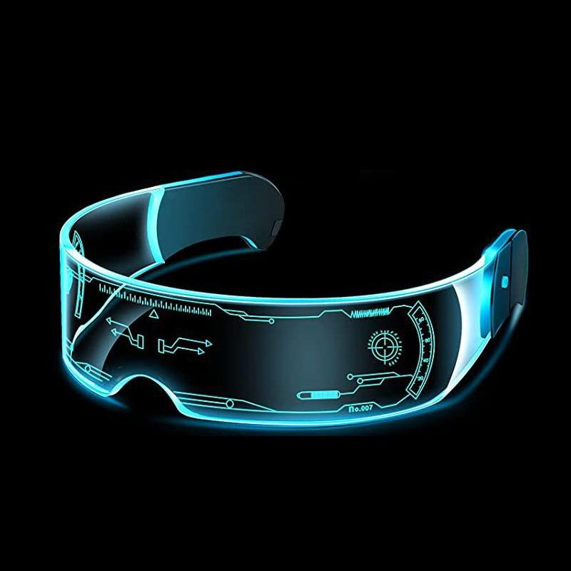 Панк Цыганская Технология LED Светящиеся Очки Электрический Музыкальный Фестиваль Вспышка KTV Бар Вечеринка Очки