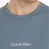 Calvin Klein Футболка с круглым вырезом и буквенным принтом, облегающая, мужская, серая 000NM2170E-5FA