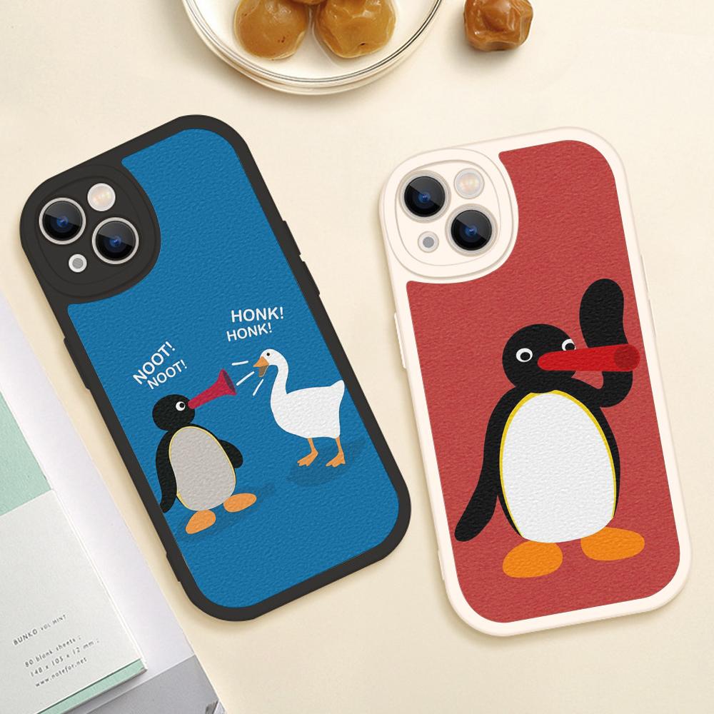 Для iPhone Noot noot pingu Чехол для телефона для iPhone 14 13 11 12 Pro MAX 13 12 MiNi 7 8 plus iphone 14 13 PRO XS XR Чехлы из овчины