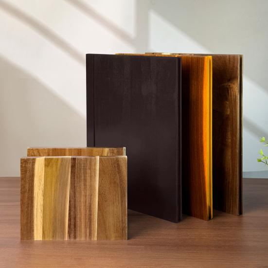 3Pcs/Set Book-Shaped Cutting Board Set Food-Specific Labels Kitchen Decorative Prep Boards Meat Fish Bread Cheese Chopping Board