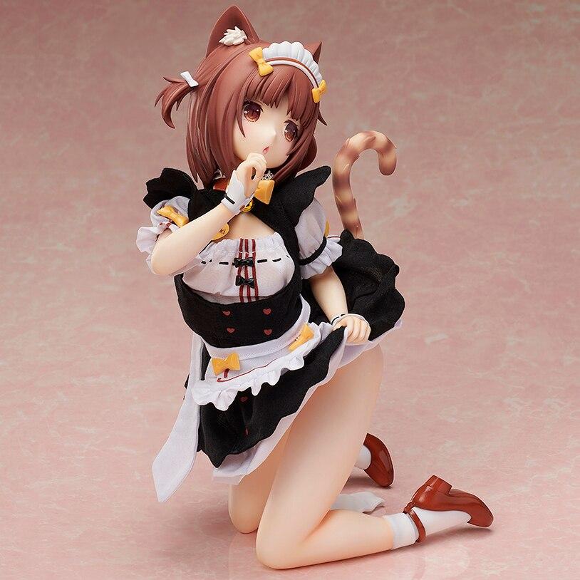 23cm Anime Figma Native Binding Nekopara Azuki 1 /4 Cat Girl Pvc Action Figure Collection Dolls Model Toys Gift Ornament Figurine