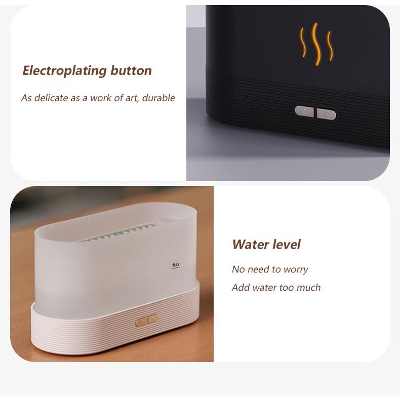 USB-распылитель пламени, ультразвуковой увлажнитель воздуха, создатель холодного тумана, светодиодный диффузор эфирного масла, лампа