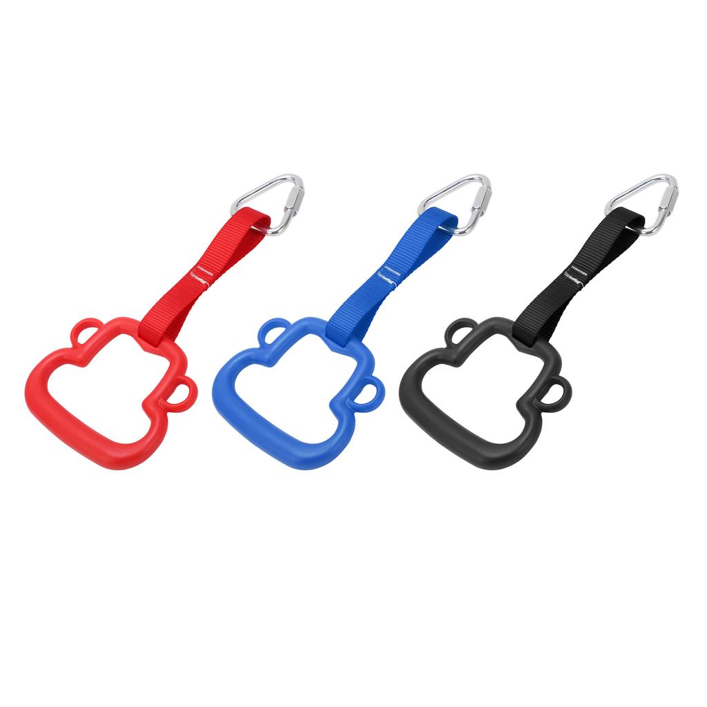 3PCS Kids Gymnastic Rings Three Color ABS with Strap Pull Up Rings for Children Exercise Fitness