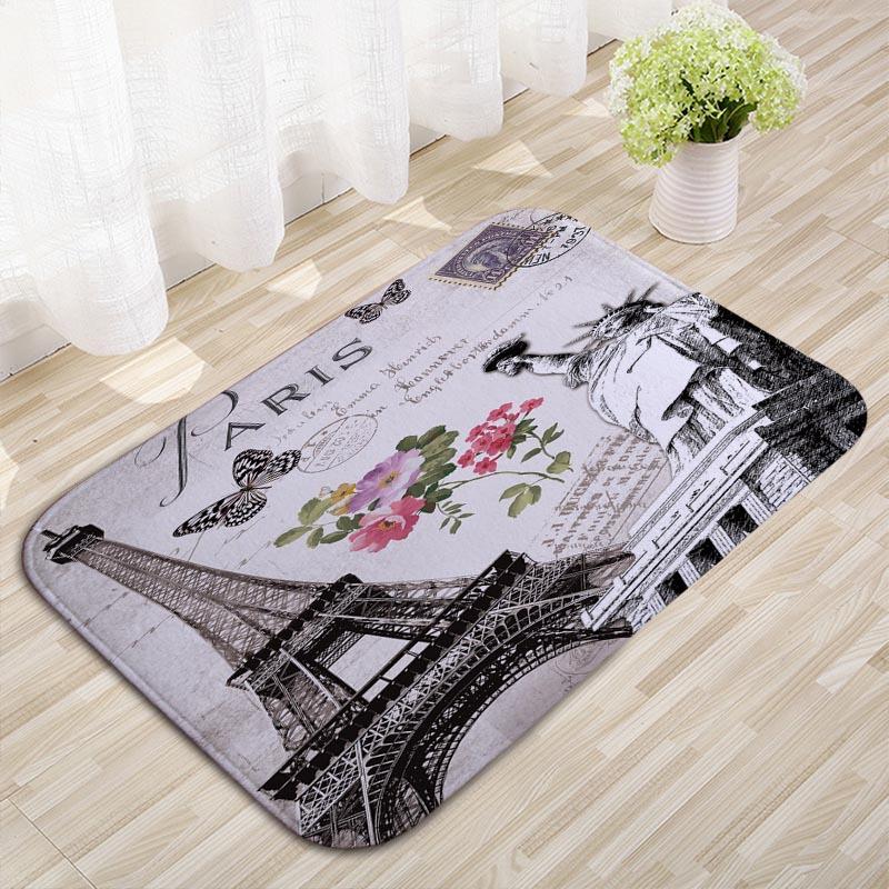 Building Tower Kitchen Floor Mat Bedroom Non-slip Carpet Household Door Mat Entry Floor