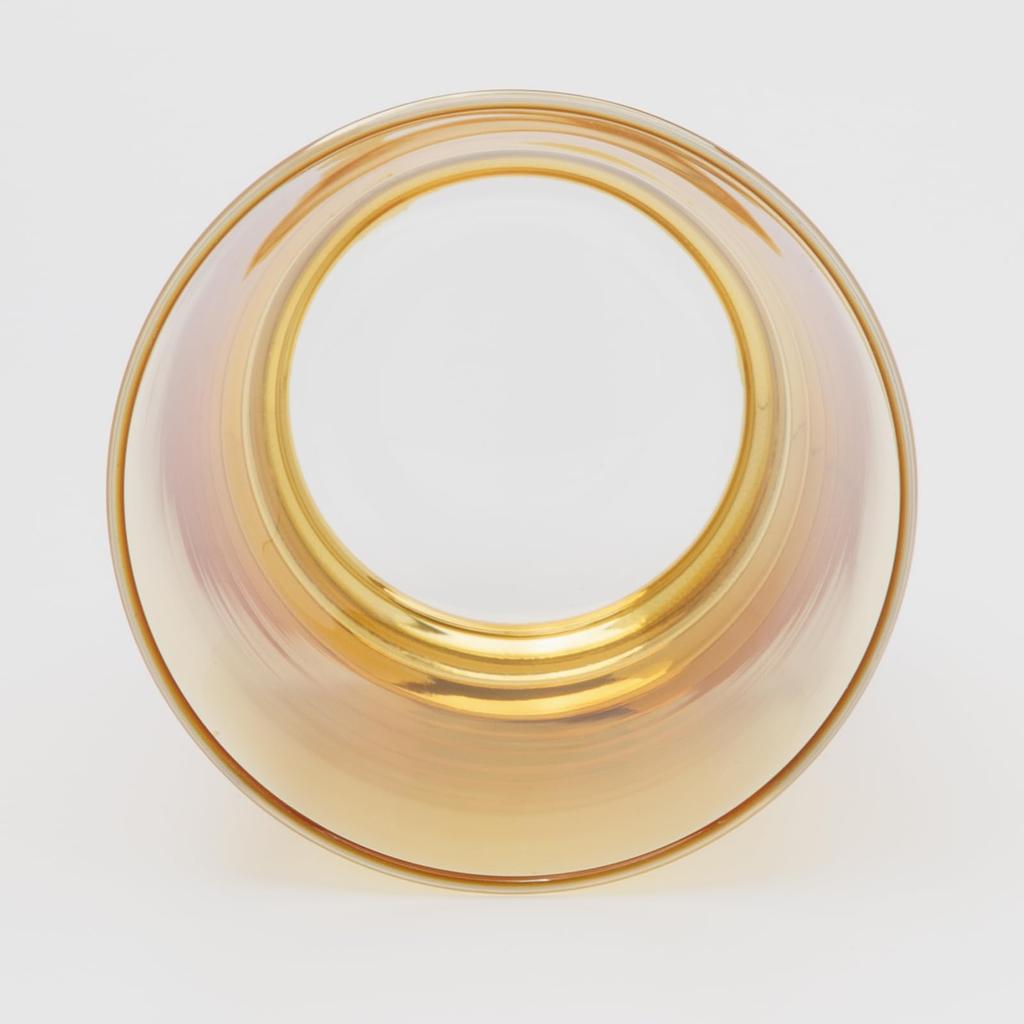 Otsuka Glass "Pinsel" Rocks Glass, Old Size L, Approx. 260ml, Amber Brown, Made in Japan, 6740-725-4-1P