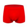 Хлопковое мужское нижнее белье больших размеров, мужские боксеры для полных мужчин, дышащие, 3D, бесшовные, сексуальные, молодежные, хлопковые красные боксеры