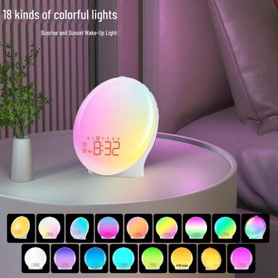 RGB Будильник: Имитирует восход и закат со снотворным белым шумом