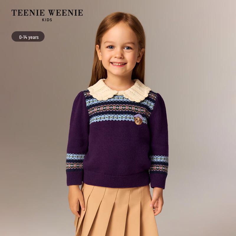 Teenie Weenie Детский женский свитер в стиле Fair Isle