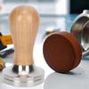 Wooden Handle Espresso Tamper 304 Stainless Steel Coffee Tamping Tool Coffee Tamper  Coffee Making