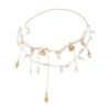 Ingemark Bohemia Imitate Pearl Conch Tassel Pendant Waist Chain for Women Summer Beach Sexy Bikini Belly Belt Chain Body Jewelry