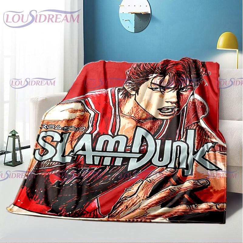 Одеяло с принтом SLAM DUNK японского аниме Sakuragi Hanamichi, ультрамягкие одеяла, легкие, удобные для кровати, дивана, дивана