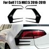 1 Pair Car Rear Bumper Lip Spoiler Taillight Lamp Cover Trim For VW GGolf 7.5 MK7.5 2016-2019 Plastic Auto Parts