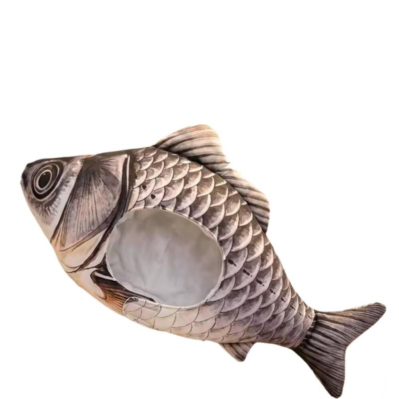 Funny Fish Head Plush Hat Cute Party Costume Prop Teens Halloween Cosplay