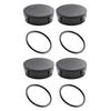 4 6 Pcs Black Plastic Sprinkler Cap Seal Replacement For 1800 1800XC Series Sprinklers Garden Lawn Irrigation System Accessories