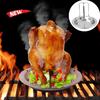 Roast Chicken Holder Stainless Steel  Roaster Rack BBQ Stand Grilled Pan