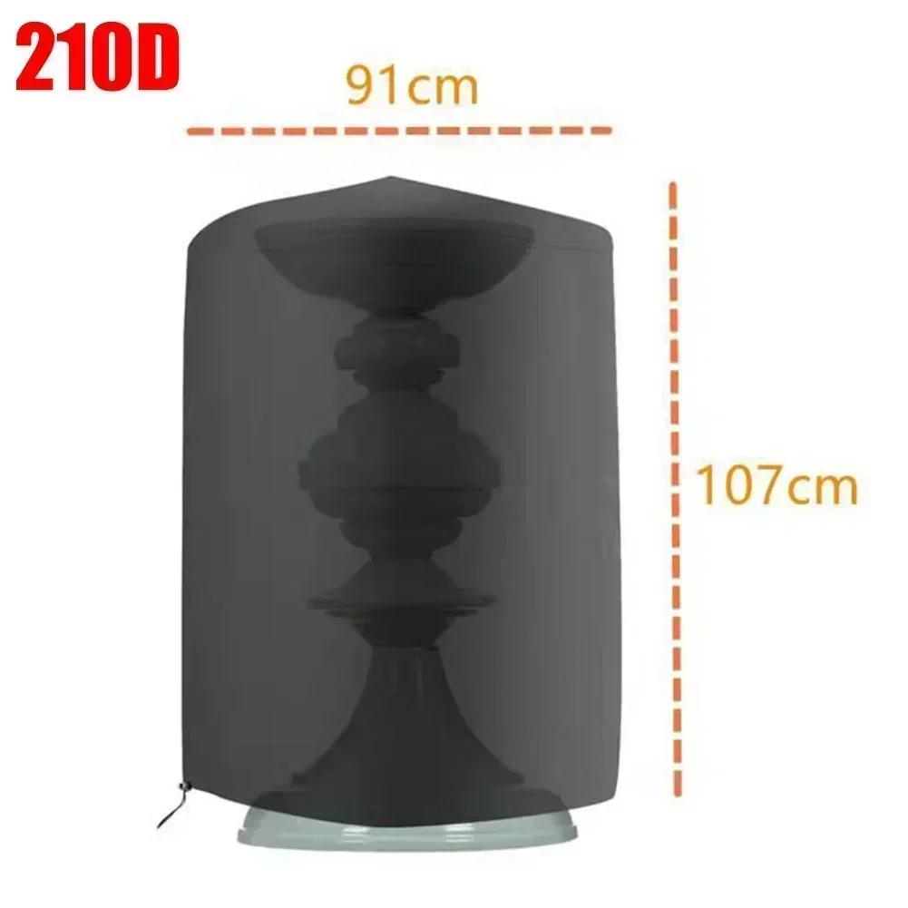 For Garden Decorations Weather-Resistant Cover Bird Bath Cover Garden Protection 210D 420D Oxford Cloth Protects Against Dust