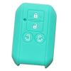 IKT Smart Key Silicone Cover for Suzuki/Mazda Cars, 4 Buttons, Emerald Green, New Spacia,