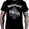 Футболка Motorhead Мужская и женская с коротким рукавом Хлопковые футболки Винтажные топы метал-группы Тренд Брендовая футболка Летняя мужская уличная одежда