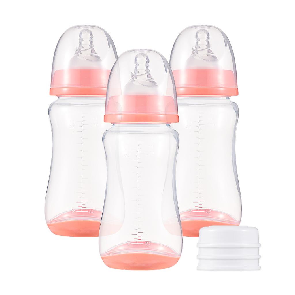 Детские бутылочки с силиконовой соской и крышкой для хранения. Бутылочки для грудного вскармливания для детского питания, полипропиленовое молоко