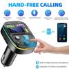Автомобильный Bluetooth FM-передатчик PD Type-C Dual USB 4.8A Быстрое зарядное устройство Громкая связь Радиомодулятор MP3-плеер Поддержка TF-карты