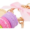 Macaron Cake Eiffel Tower Keychain Bowknot Car Keyring Bag Purse Pendant