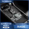 Top Suede Sticker For Mazda 3 Axela 2019 2020 2021 2022 2023 2024 2025 Central Console Gear Shift Panel Car Interior Trim