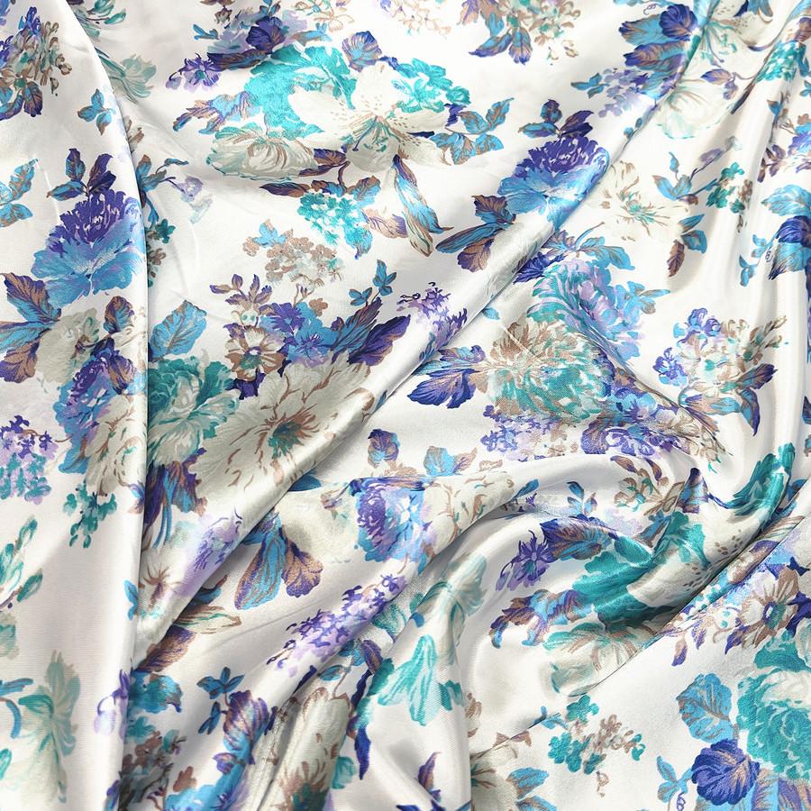 «Ткань ципао с принтом из атласного шелка и лента для головного убора»